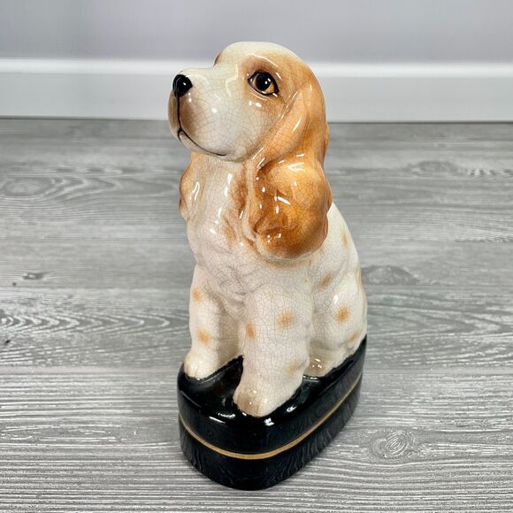 Vintage Takahashi 8in Cocker Spaniel Dog Porcelain Figurine Bookend Japanese - Picture 1 of 12